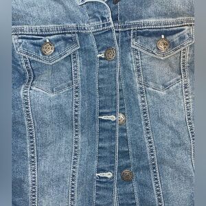 Classic Blue Denim Silver Jacket